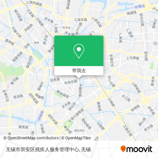 无锡市崇安区残疾人服务管理中心地图