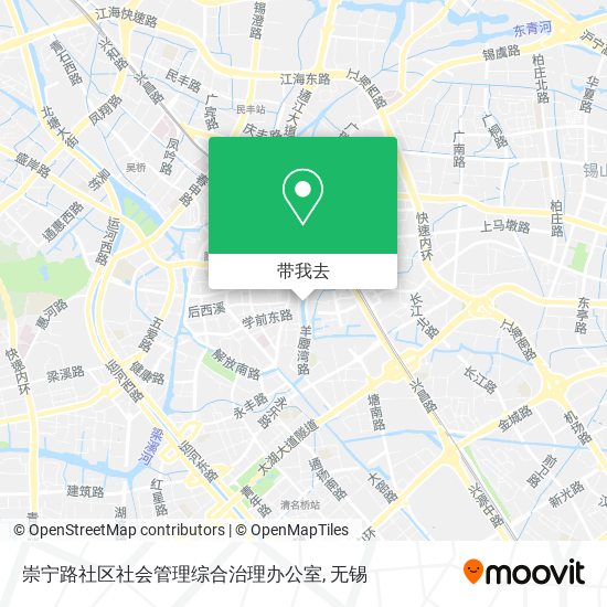 崇宁路社区社会管理综合治理办公室地图