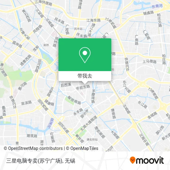 三星电脑专卖(苏宁广场)地图