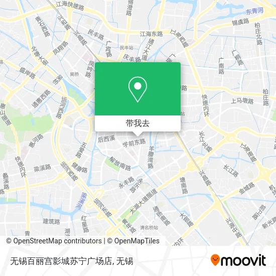 无锡百丽宫影城苏宁广场店地图