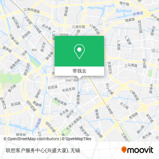联想客户服务中心(兴盛大厦)地图
