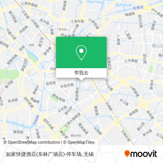 如家快捷酒店(东林广场店)-停车场地图