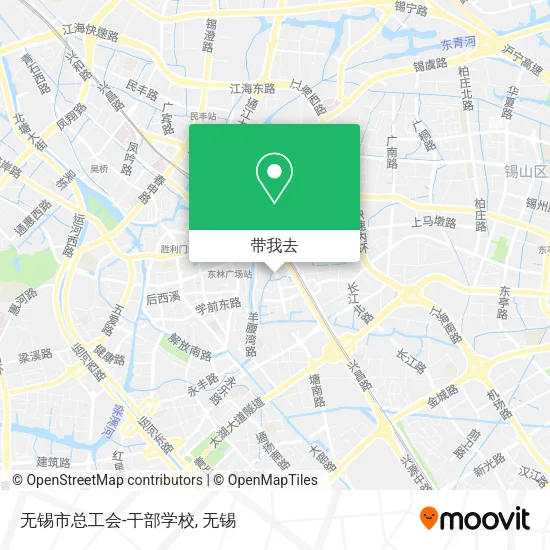 无锡市总工会-干部学校地图