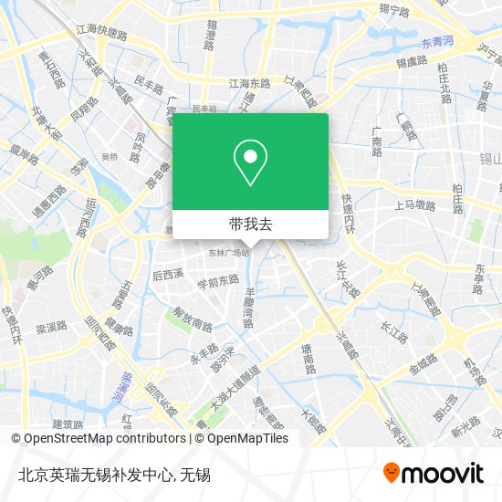 北京英瑞无锡补发中心地图