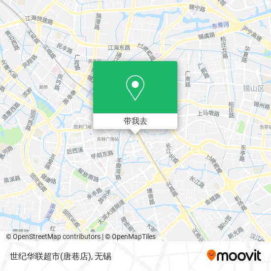 世纪华联超市(唐巷店)地图