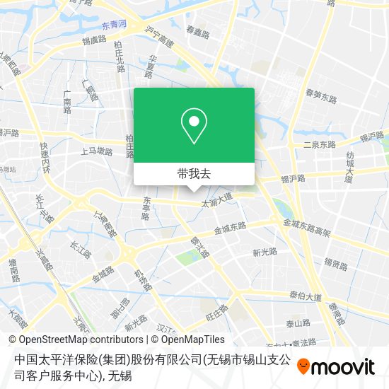 中国太平洋保险(集团)股份有限公司(无锡市锡山支公司客户服务中心)地图