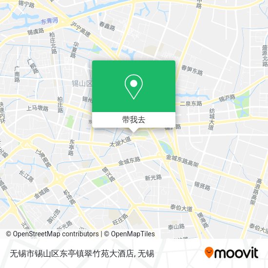 无锡市锡山区东亭镇翠竹苑大酒店地图