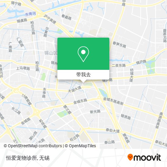 恒爱宠物诊所地图