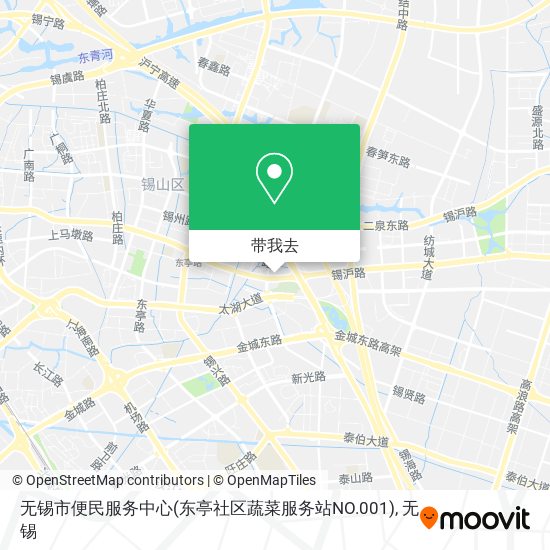 无锡市便民服务中心(东亭社区蔬菜服务站NO.001)地图