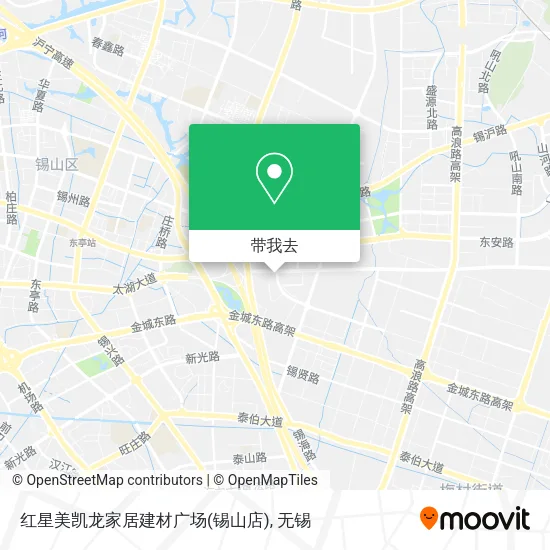 红星美凯龙家居建材广场(锡山店)地图