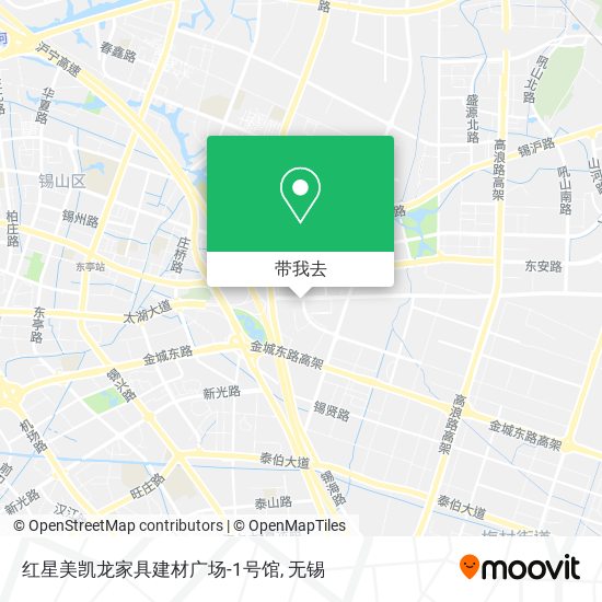 红星美凯龙家具建材广场-1号馆地图