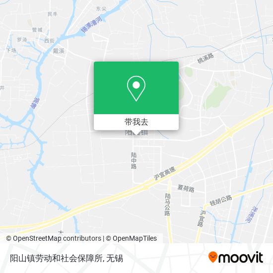 阳山镇劳动和社会保障所地图