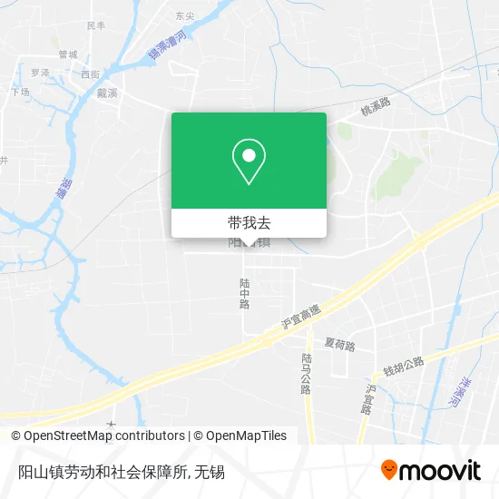 阳山镇劳动和社会保障所地图