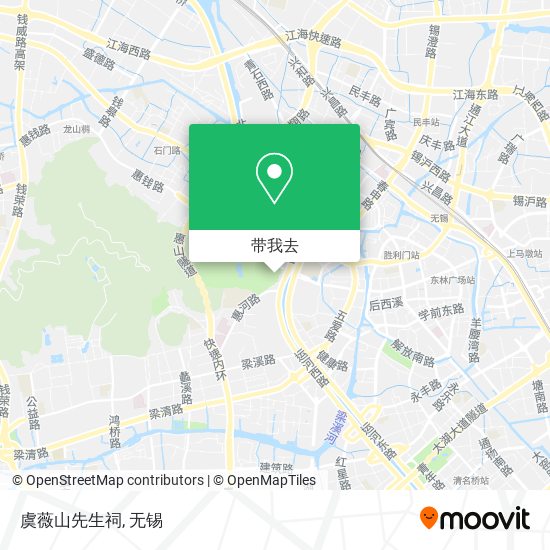 虞薇山先生祠地图
