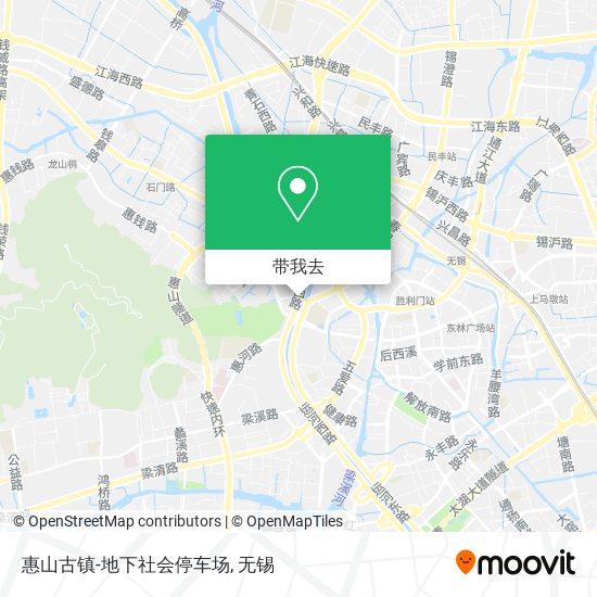 惠山古镇-地下社会停车场地图