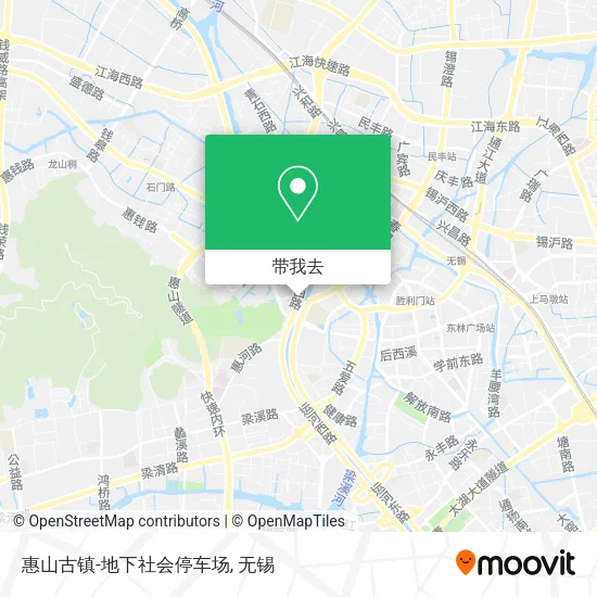 惠山古镇-地下社会停车场地图