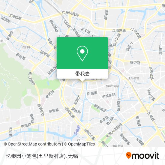 忆秦园小笼包(五里新村店)地图