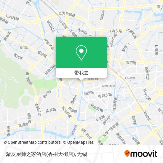 聚友厨师之家酒店(香榭大街店)地图