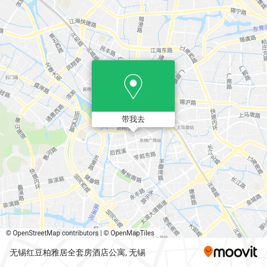 无锡红豆柏雅居全套房酒店公寓地图
