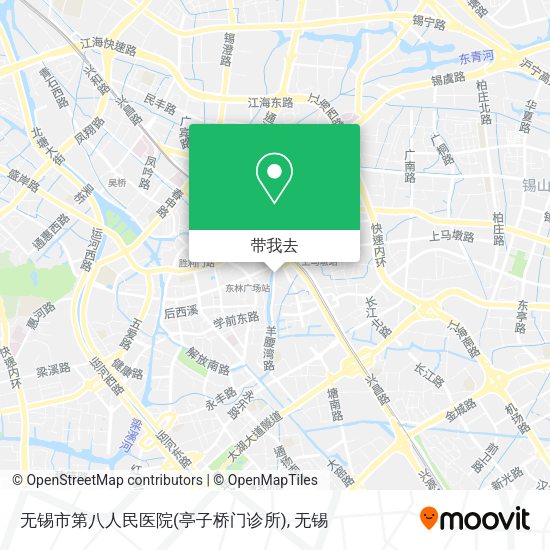 无锡市第八人民医院(亭子桥门诊所)地图