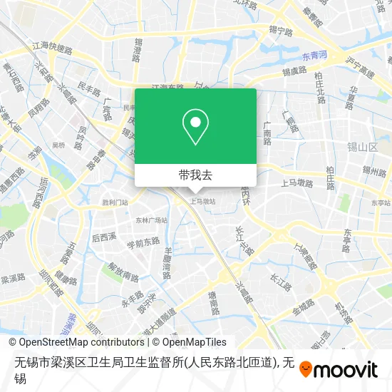 无锡市梁溪区卫生局卫生监督所(人民东路北匝道)地图