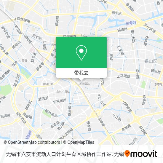 无锡市六安市流动人口计划生育区域协作工作站地图