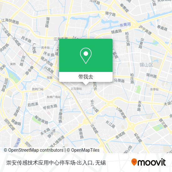 崇安传感技术应用中心停车场-出入口地图