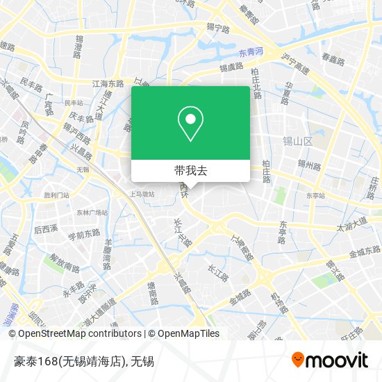 豪泰168(无锡靖海店)地图