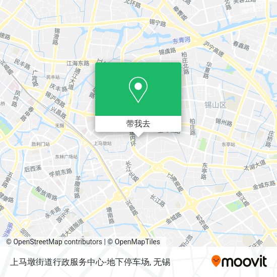 上马墩街道行政服务中心-地下停车场地图
