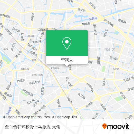 金百合韩式松骨上马墩店地图