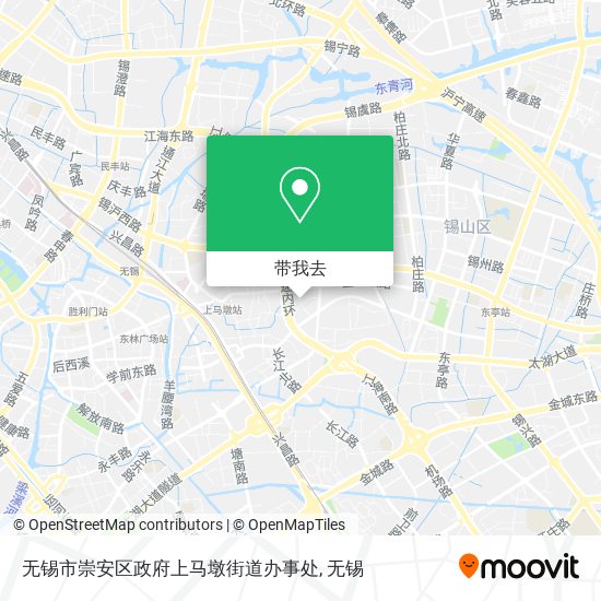 无锡市崇安区政府上马墩街道办事处地图