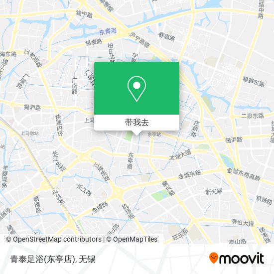 青泰足浴(东亭店)地图