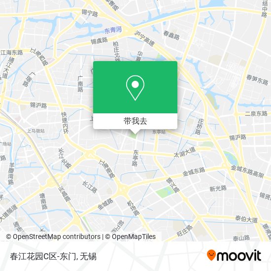 春江花园C区-东门地图