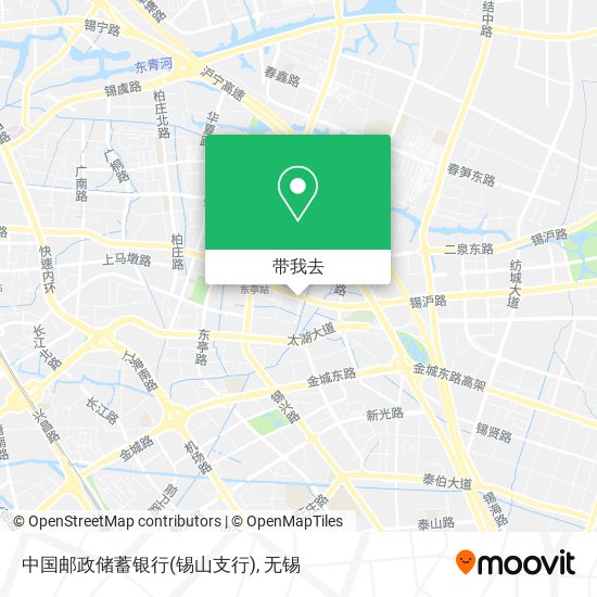 中国邮政储蓄银行(锡山支行)地图