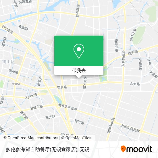 多伦多海鲜自助餐厅(无锡宜家店)地图