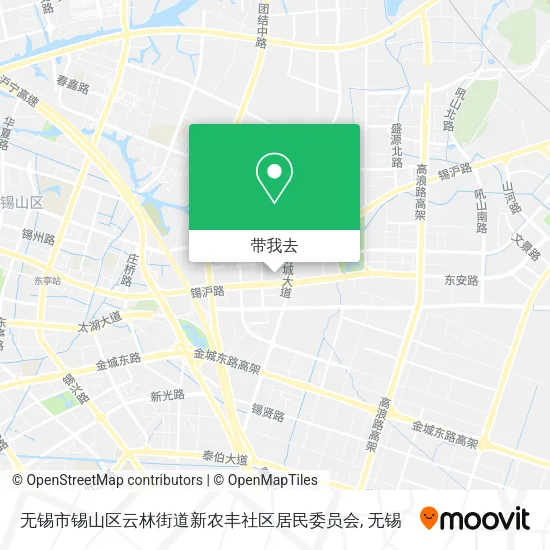 无锡市锡山区云林街道新农丰社区居民委员会地图