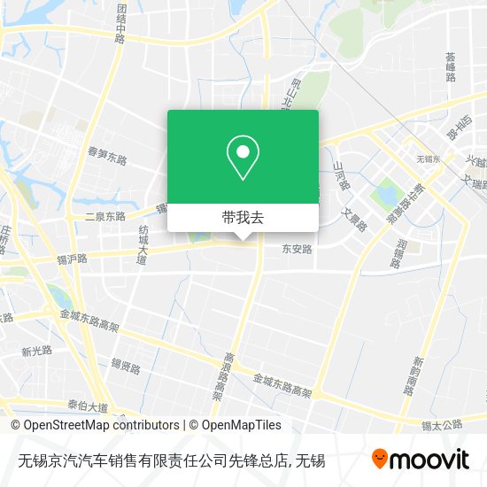 无锡京汽汽车销售有限责任公司先锋总店地图