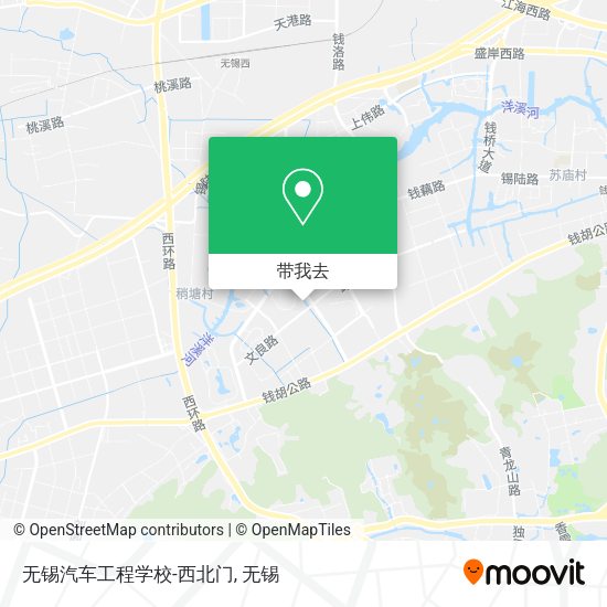 无锡汽车工程学校-西北门地图
