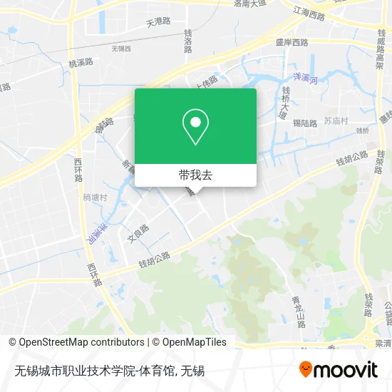 无锡城市职业技术学院-体育馆地图