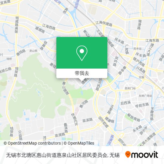 无锡市北塘区惠山街道惠泉山社区居民委员会地图