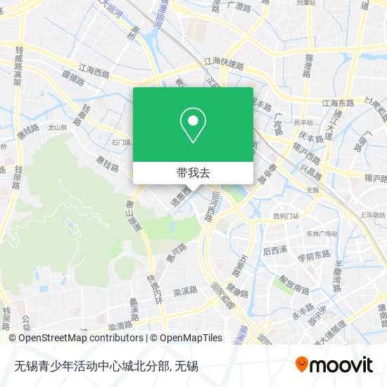 无锡青少年活动中心城北分部地图