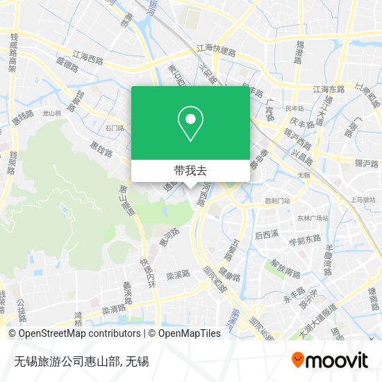 无锡旅游公司惠山部地图