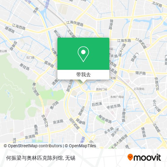 何振梁与奥林匹克陈列馆地图