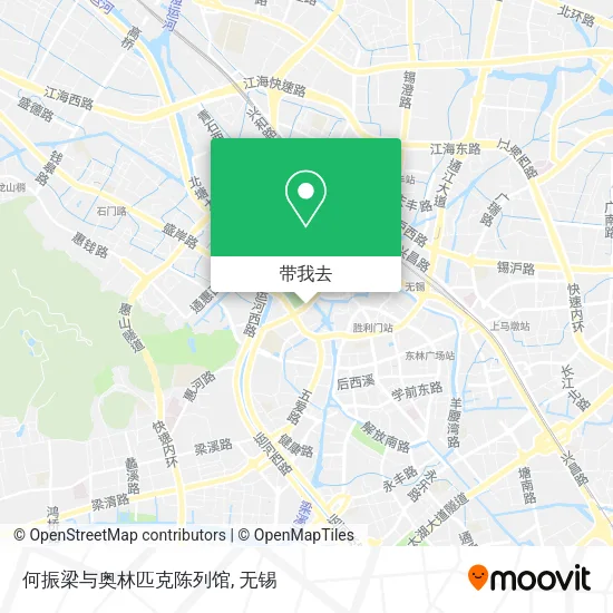 何振梁与奥林匹克陈列馆地图