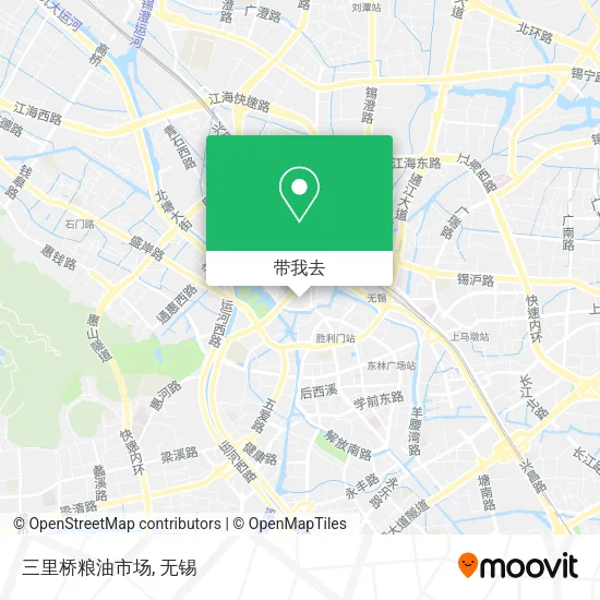 三里桥粮油市场地图