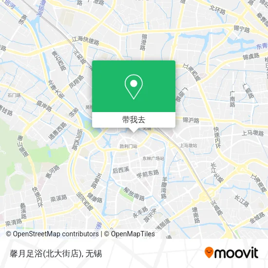 馨月足浴(北大街店)地图