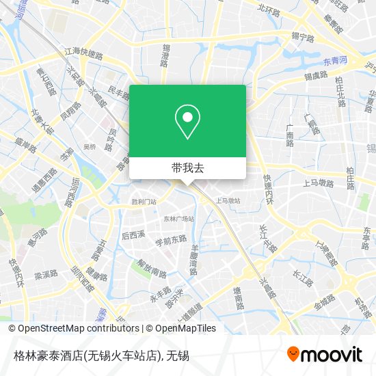 格林豪泰酒店(无锡火车站店)地图