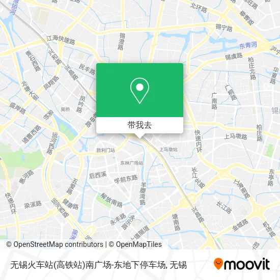 无锡火车站(高铁站)南广场-东地下停车场地图