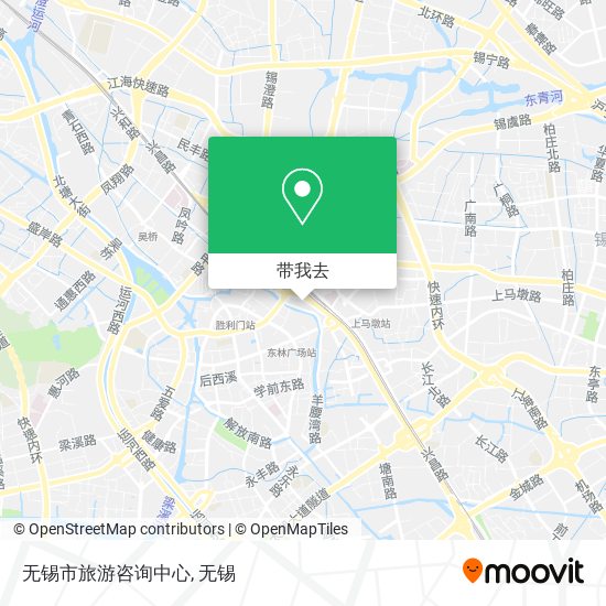 无锡市旅游咨询中心地图