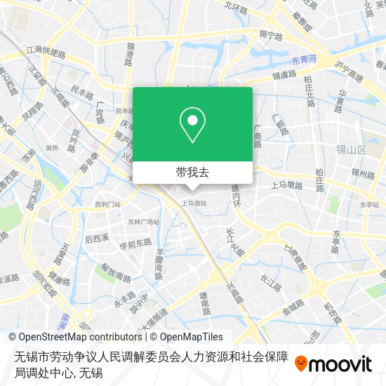 无锡市劳动争议人民调解委员会人力资源和社会保障局调处中心地图